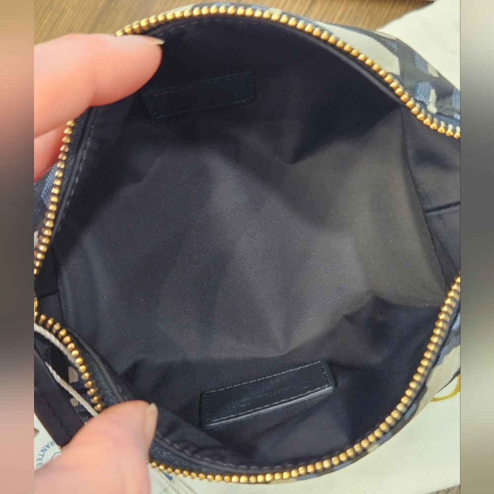 Authentic Christian Dior DiorTravel Nomad Pouch Small Blue Macrocannage Canvas - Picture 13 of 16